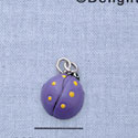 7401 - Ladybug Purple - Resin Charm (12 per package)