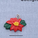 7409 - Poinsettia - Resin Charm (12 per package)