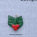 7411 - Holly Leaves - Resin Charm (12 per package)