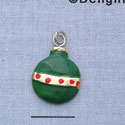 7416 - Ornament Green - Resin Charm (12 per package)