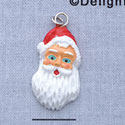 7421* - Santa Face Long - Resin Charm (Left & Right) (12 per package)