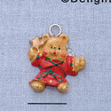 7425 - Angel Bear Red - Resin Charm (12 per package)