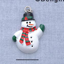 7433* - Snowman Waving - Resin Charm (12 per package)