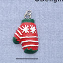 7435* - Mitten Red - Resin Charm (12 per package)