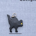 7470* - Cat Black - Resin Charm (Left & Right) (12 per package)