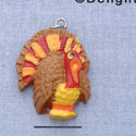 7481* tlf - Bright Turkey - Resin Charm (12 per package)