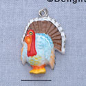 7482* tlf - Washed Turkey - Resin Charm (12 per package)