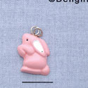 7509 - Bunny Pink Standing - Resin Charm (Left & Right) (12 per package)