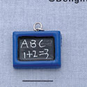 7537 - Slate Blue Abs - Resin Charm (12 per package)