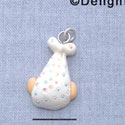 7573 - Baby In Blanket Multi - Resin Charm (12 per package)