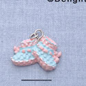 7605 - Baby Booties Multi - Resin Charm (12 per package)