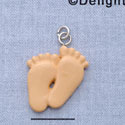 7607 - Feet Flesh Pair Small - Resin Charm (12 per package)