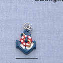 7626 - Anchor Red, White, & Blue - Resin Charm (12 per package)