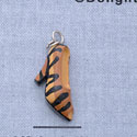 7646 - Shoe Pump Tiger Print - Resin Charm (12 per package)