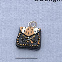 7651 - Purse Cheetah Print - Resin Charm (12 per package)