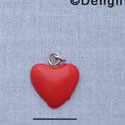 7653 - Heart Red - Resin Charm (12 per package)