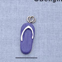 7657 - Flip Flop Bright Purple - Resin Charm (12 per package)
