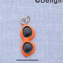 7661 - Sunglasses Bright Orange - Resin Charm (12 per package)