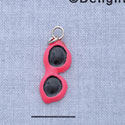 7665 - Sunglasses Bright Pink - Resin Charm (12 per package)