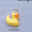 7666* tlf - Rubber Ducky - Resin Charm (Left & Right) (12 per package)
