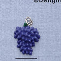 7673 - Grape Cluster - Resin Charm (12 per package)