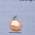 7680 - Cheese Round Cracker - Resin Charm (12 per package)