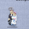 7694 - Bride & Groom - Resin Charm (12 per package)
