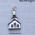 7699 - Church - Resin Charm (12 per package)