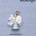 7700 - Bell Bow - Resin Charm (12 per package)