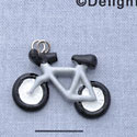 7707 - Bicycle Silver - Resin Charm (12 per package)
