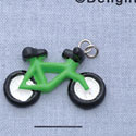 7710 - Bicycle Bright Green - Resin Charm (12 per package)