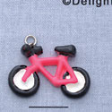 7713 - Bicycle Bright Pink - Resin Charm (12 per package)