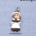 7734 tlf - Pilgrim Girl - Resin Charm (12 per package)