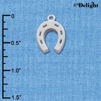 C1013 - Horseshoe Silver Charm (6 charms per package)