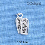 C1244 - Tablets Silver Charm (6 charms per package)