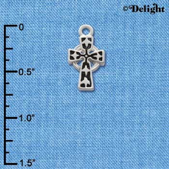 C1306 - Cross Silver Charm (6 charms per package)