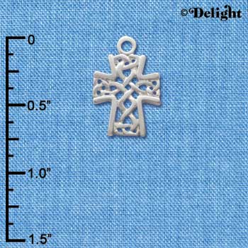 C1356 - Cross Silver Charm (6 charms per package)