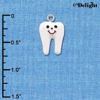 C1420 - Tooth Silver Charm (6 charms per package)