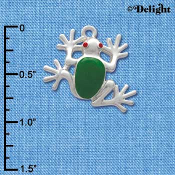 C1488 - Tree Frog Silver Charm (6 charms per package)