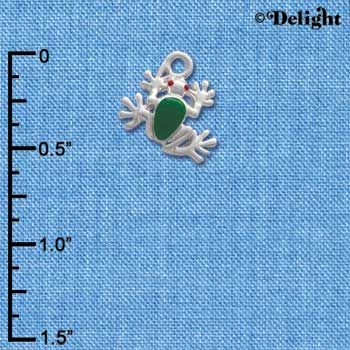 C1489 - Mini Tree Frog Silver Charm (6 charms per package)