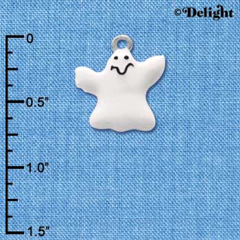 C1796 - Ghost White Silver Charm (6 charms per package)