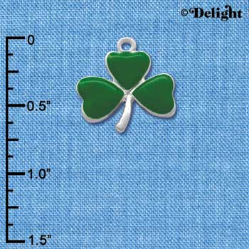 C1816* - Shamrock Silver Charm (6 charms per package)