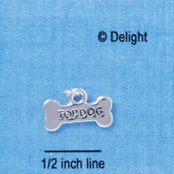 C1843 - Dog Bone Top Dog (6 charms per package)