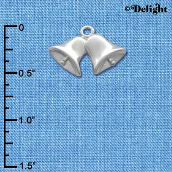 C2023 - Wedding Bells Silver Charm (6 charms per package)