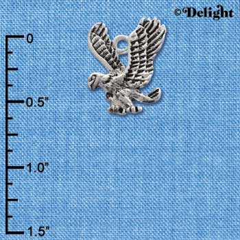 C2031* - Mascot Eagle Silver Charm (6 charms per package)