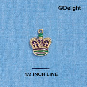 C2136 - Crown Gold Charm (6 charms per package)