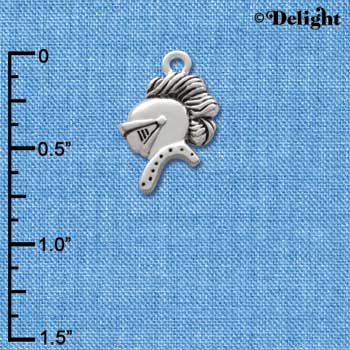 C2173* - Mascot Knight Silver Charm (Left & Right) (6 charms per package)