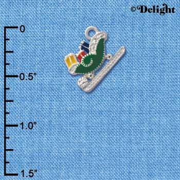 C2197* - Christmas Sleigh Charm (Left & Right) (6 charms per package)