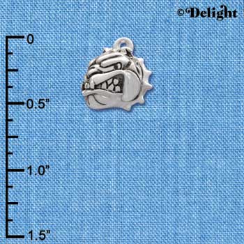 C2206* - Mascot - Bulldog - Small Charm (Left & Right) (6 charms per package)