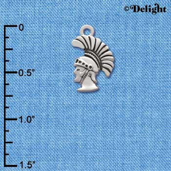 C2213* - Mascot - Trojan - Small Charm (Left & Right) (6 charms per package)